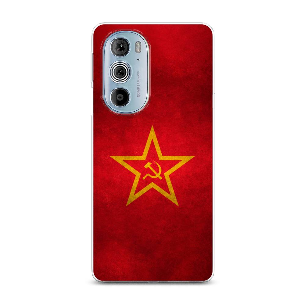 фото Силиконовый чехол "красное знамя" на motorola edge 30 pro awog