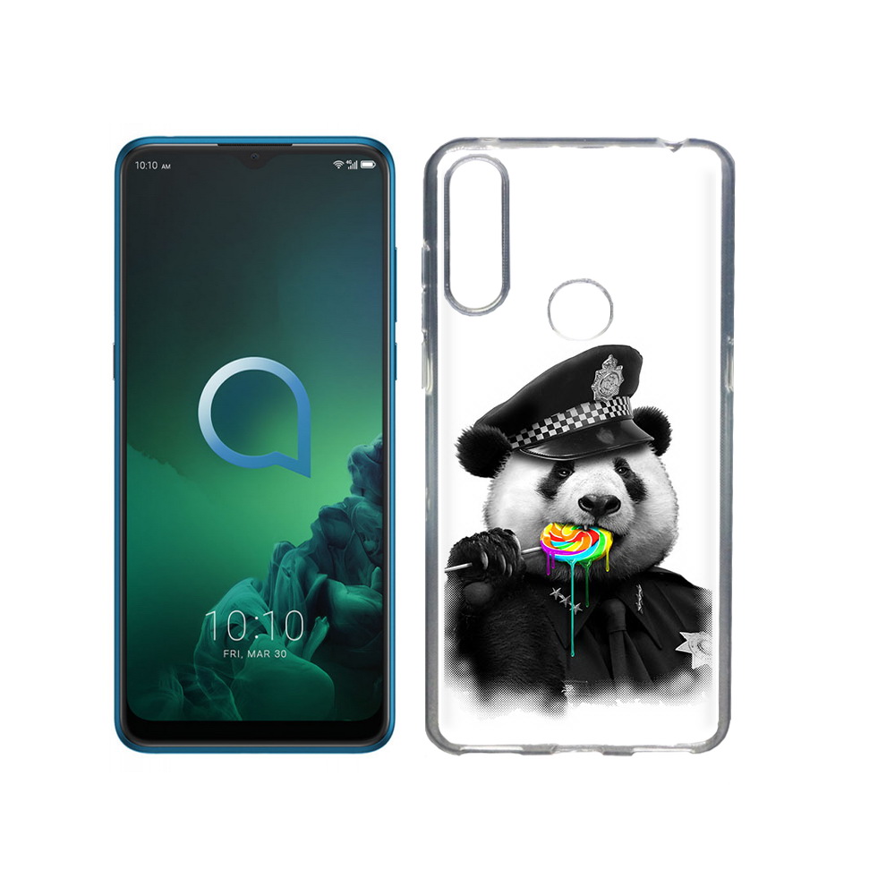 

Чехол MyPads Tocco для Alcatel 3X Панда полиция (PT227136.670.130), Прозрачный, Tocco