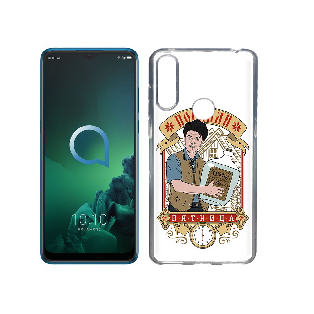 

Чехол MyPads Tocco для Alcatel 3X Погнали пятница (PT227136.670.137), Прозрачный, Tocco