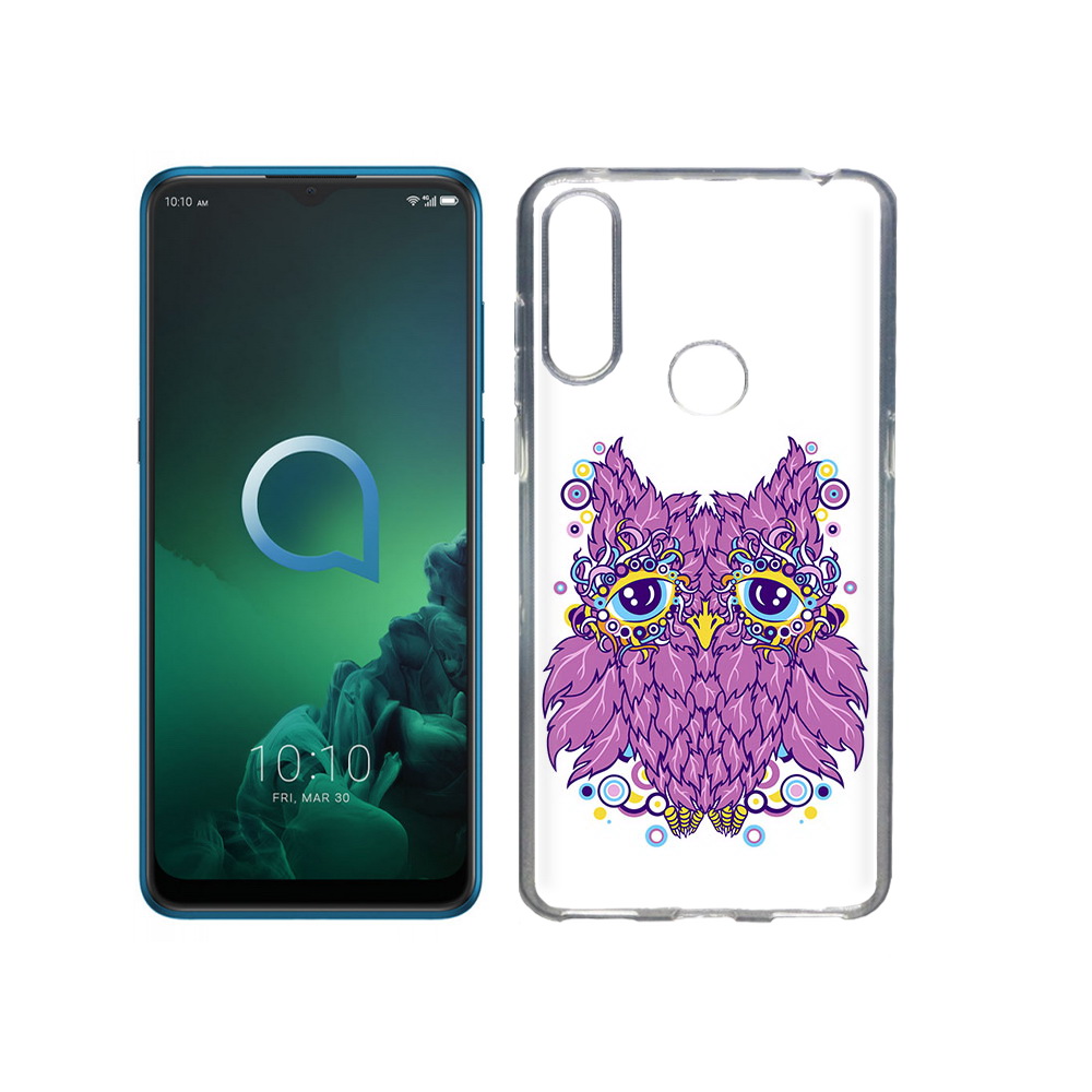 

Чехол MyPads Tocco для Alcatel 3X Розовая сова (PT227136.670.147), Прозрачный, Tocco