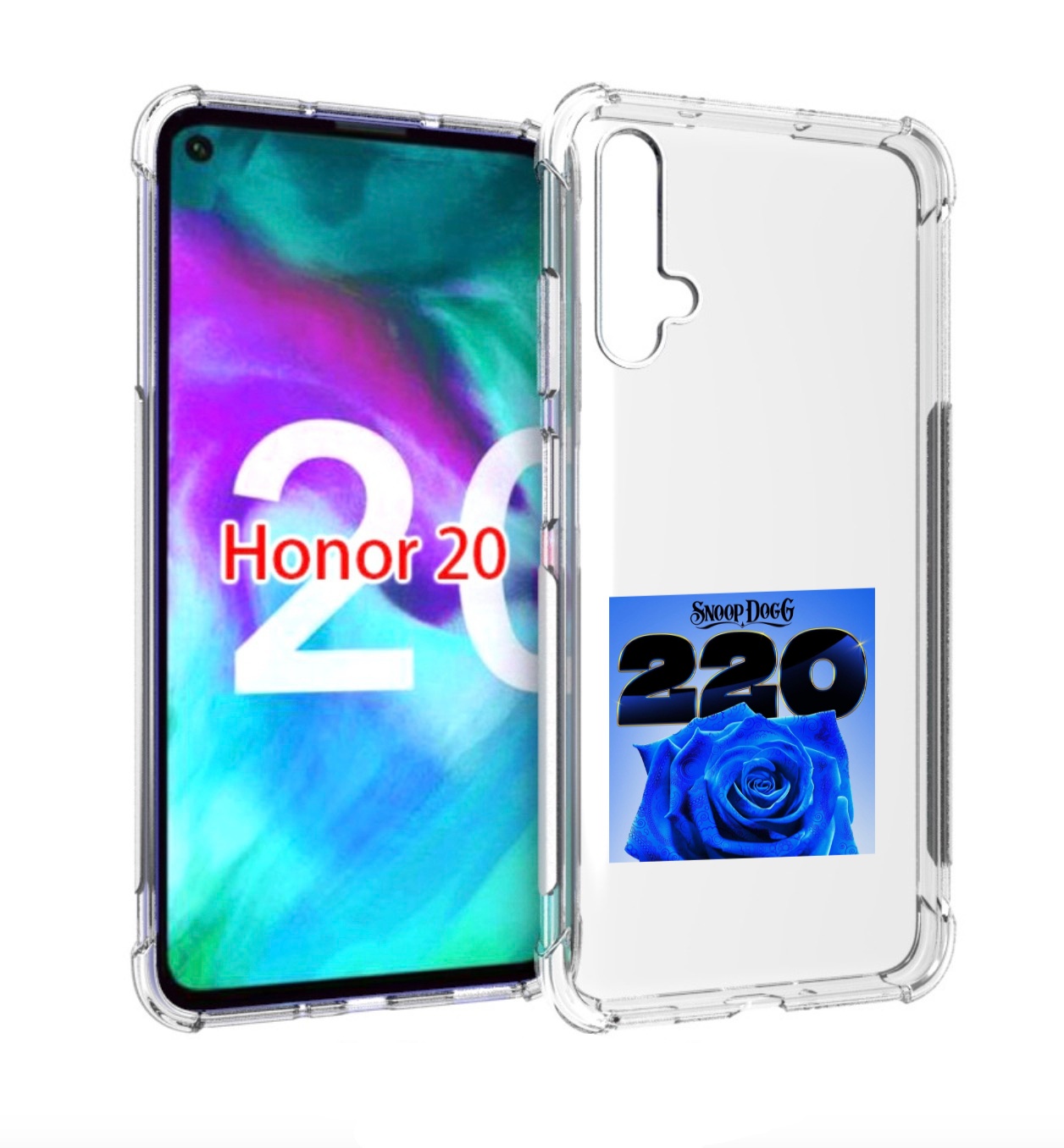 

Чехол Бампер Mypads Snoop Dogg 220 Для Honor 20, Прозрачный, Tocco