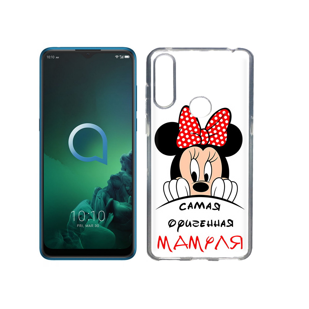

Чехол MyPads Tocco для Alcatel 3X Самая лучшая мамуля Мини Маус (PT227136.670.152), Прозрачный, Tocco