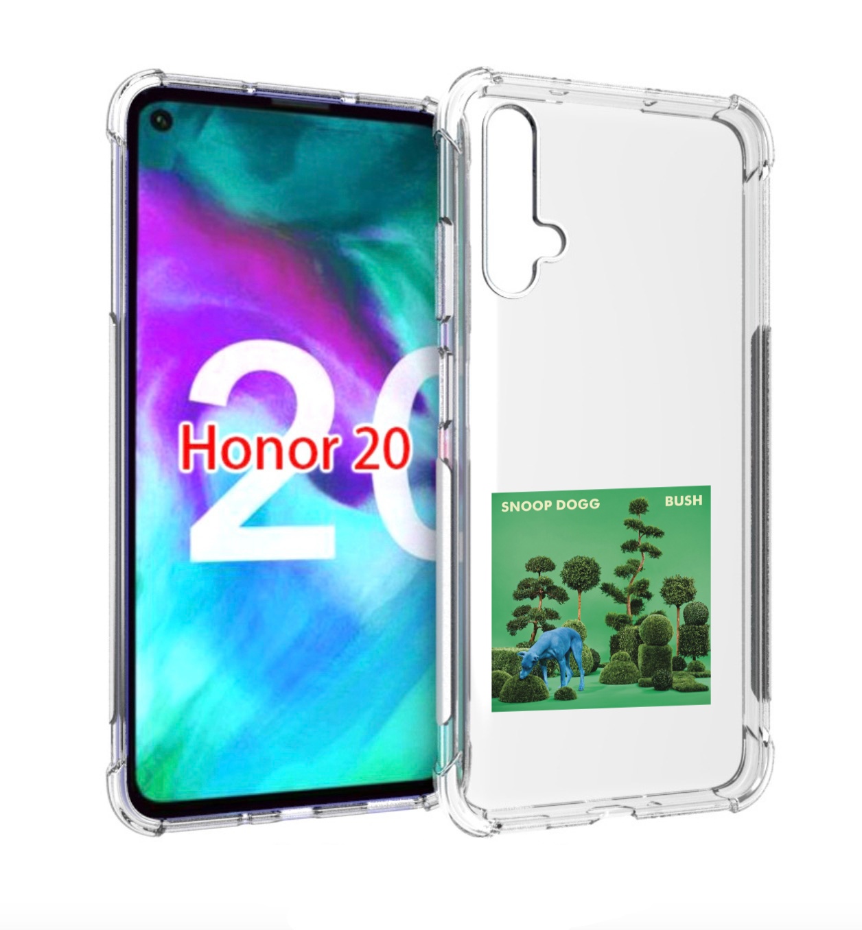 

Чехол Бампер Mypads Snoop Dogg Bush Для Honor 20, Прозрачный, Tocco