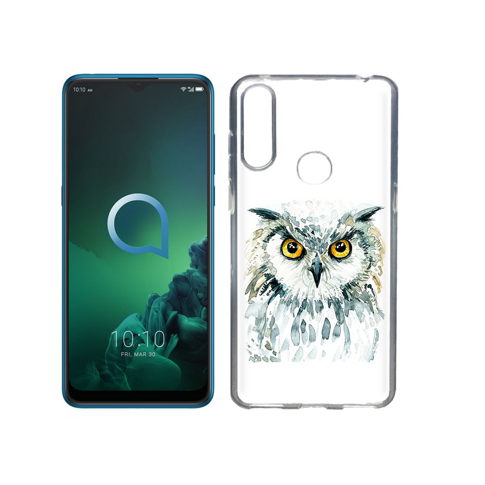 

Чехол MyPads Tocco для Alcatel 3X Серьезная сова (PT227136.670.156), Прозрачный, Tocco