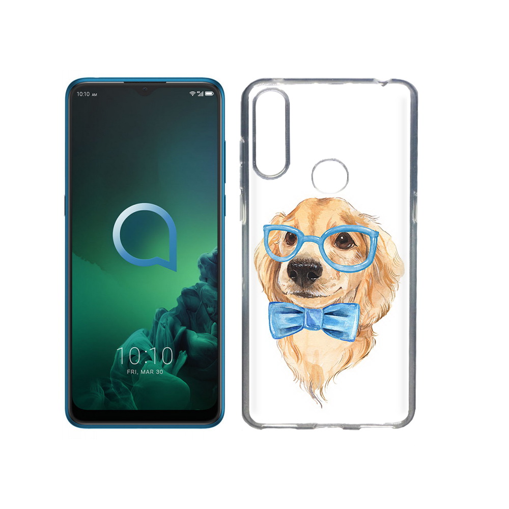 

Чехол MyPads Tocco для Alcatel 3X Собака интеллигент (PT227136.670.159), Прозрачный, Tocco