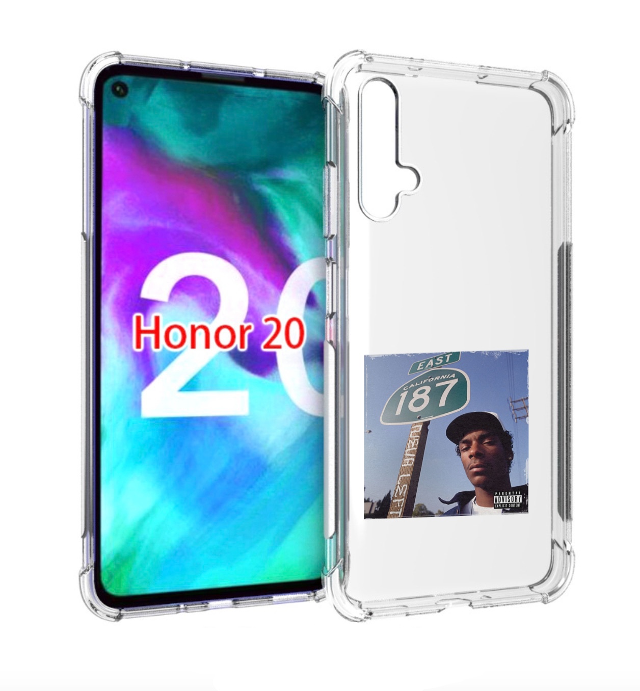 

Чехол Бампер Mypads Snoop Dogg Neva Left Для Honor 20 Honor, Прозрачный, Tocco