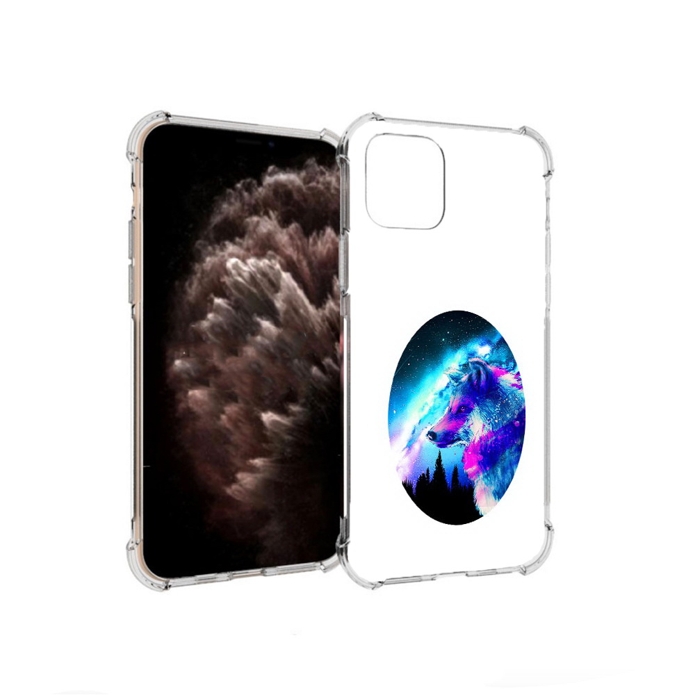 

Чехол MyPads Tocco для Apple iPhone 11 Pro голубой волк, Прозрачный, Tocco