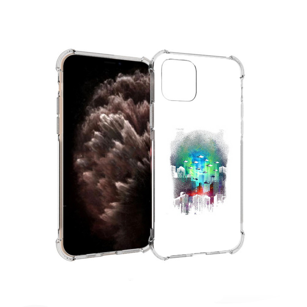 

Чехол MyPads Tocco для Apple iPhone 11 Pro город в свечении, Прозрачный, Tocco