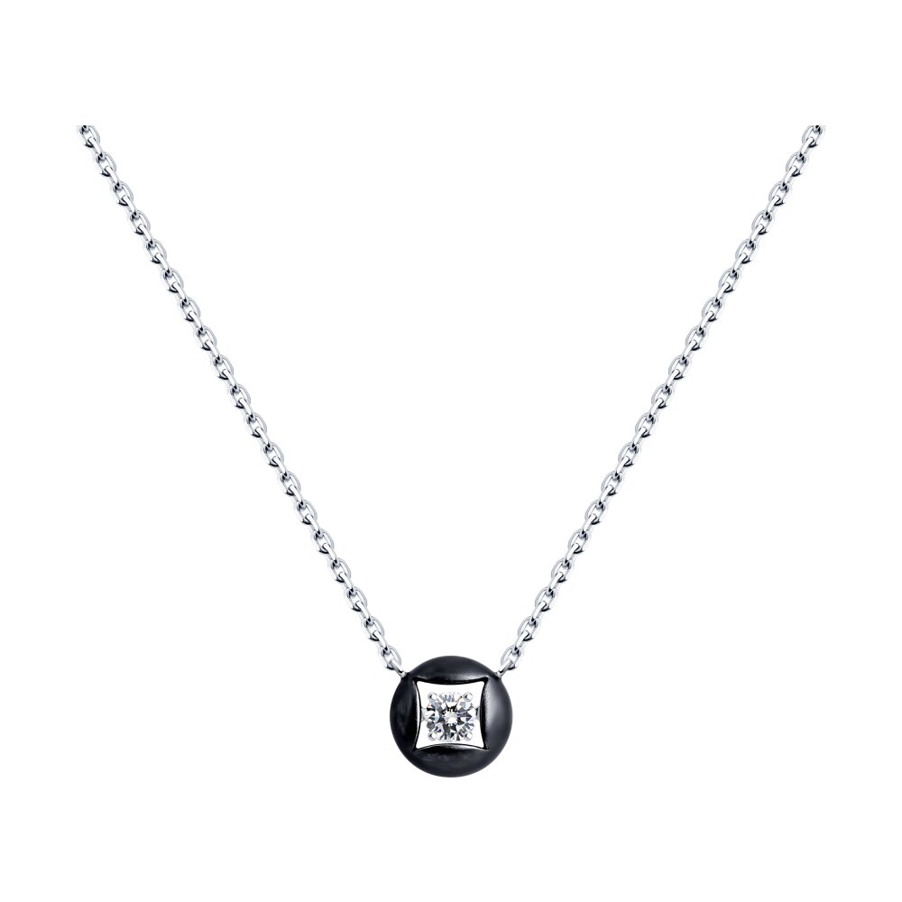

Колье из серебра 40-45 см Diamant 94-170-01815-1, фианит, 94-170-01815-1