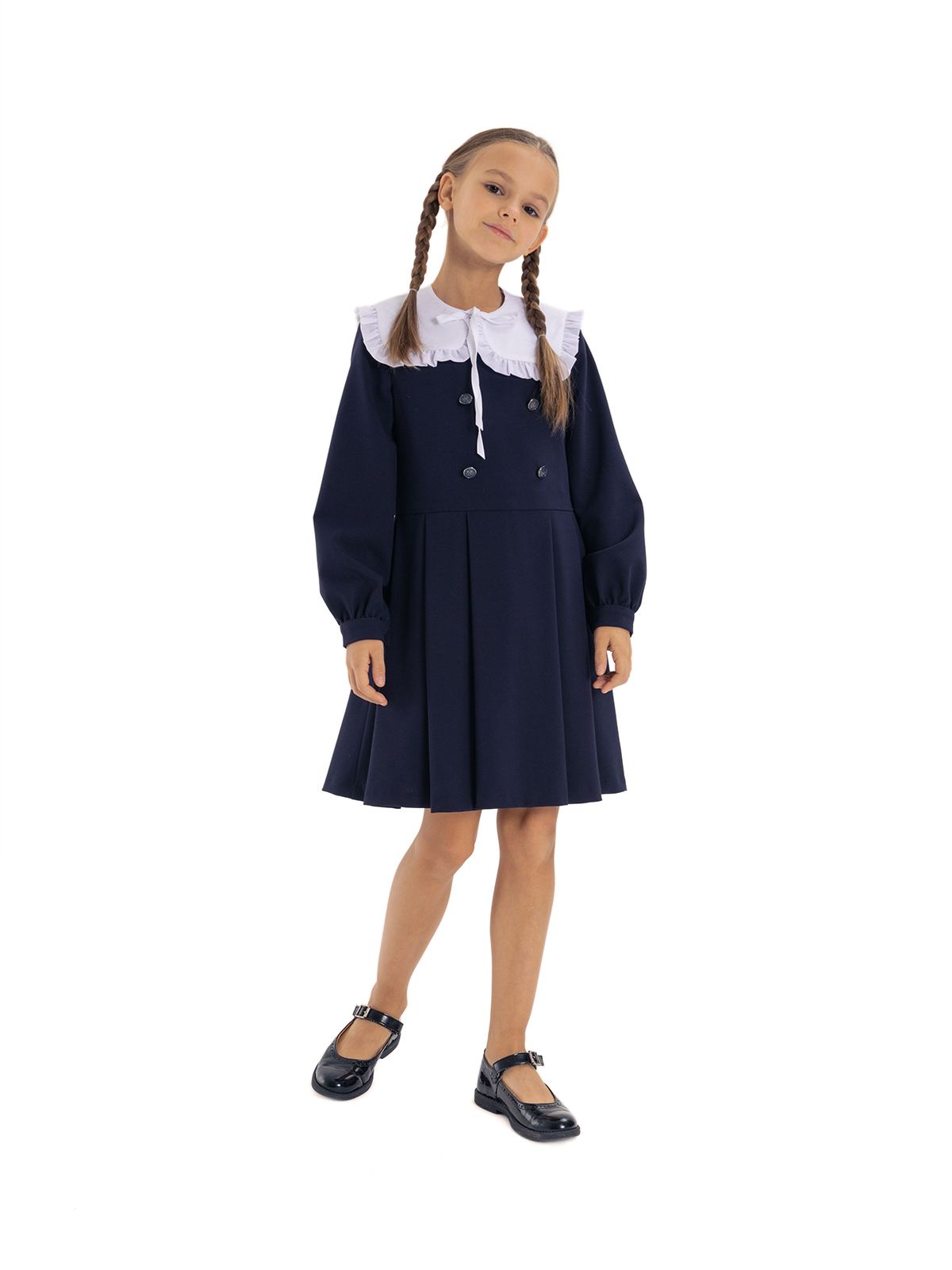 

Платье детское Карамелли О75875, синий, 128, О75875