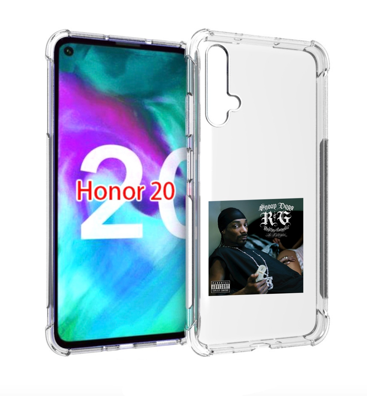 

Чехол Бампер Mypads Snoop Dogg R&G (Rhythm & Gangsta) Для Huawei, Прозрачный, Tocco