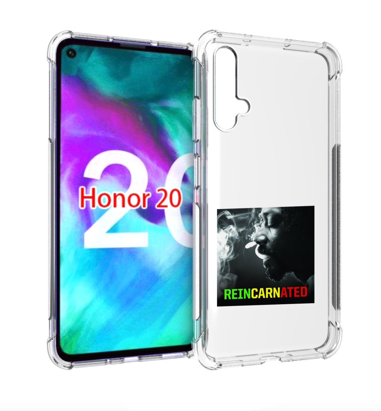 

Чехол Бампер Mypads Snoop Dogg Reincarnated Для Honor 20, Прозрачный, Tocco