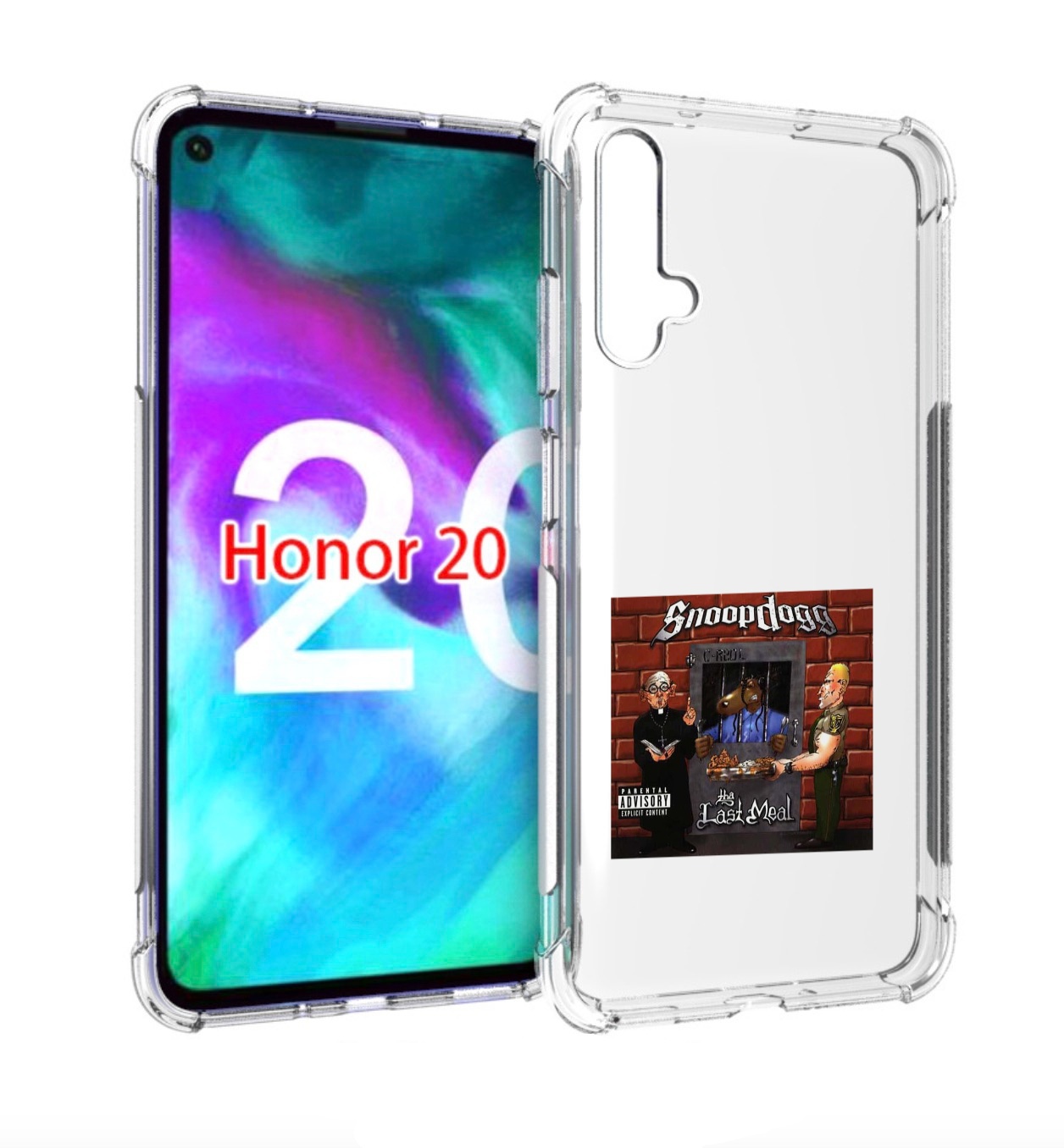 

Чехол Бампер Mypads Snoop Dogg Tha Last Meal Для Honor 20, Прозрачный, Tocco