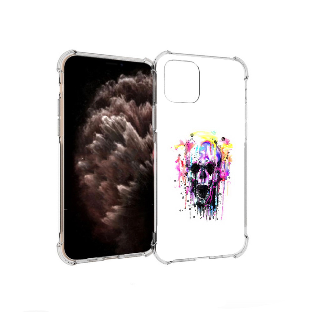 

Чехол MyPads Tocco для Apple iPhone 11 Pro граффити череп, Прозрачный, Tocco