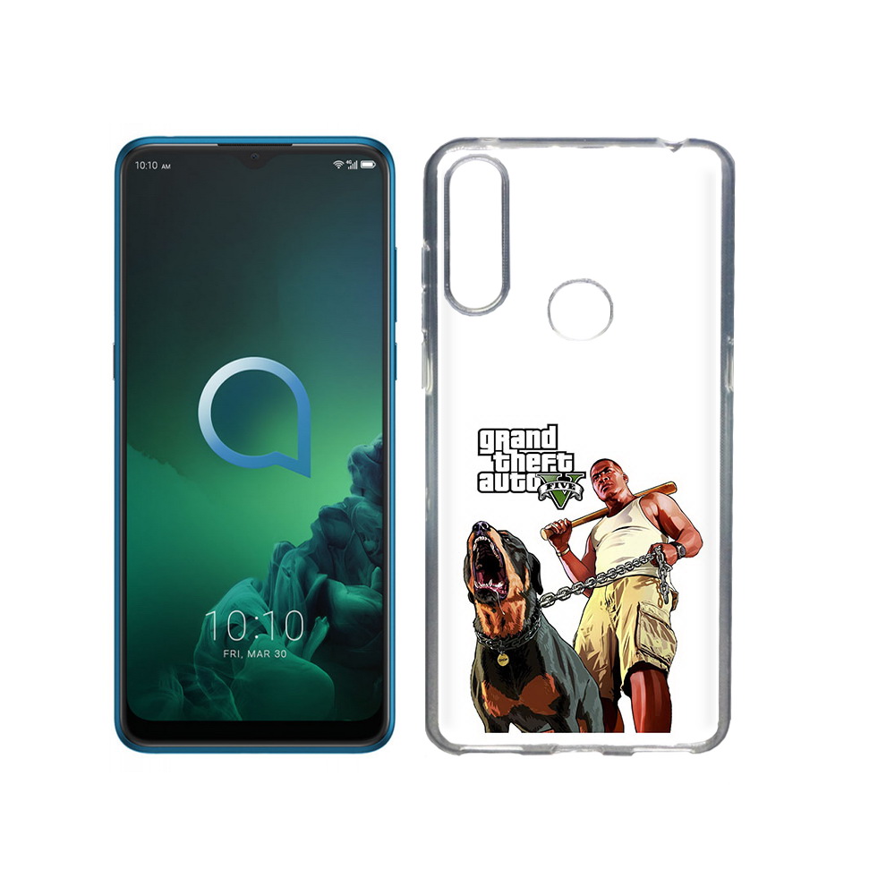 

Чехол MyPads Tocco для Alcatel 3X GTA грозная собака (PT227136.670.18), Прозрачный, Tocco