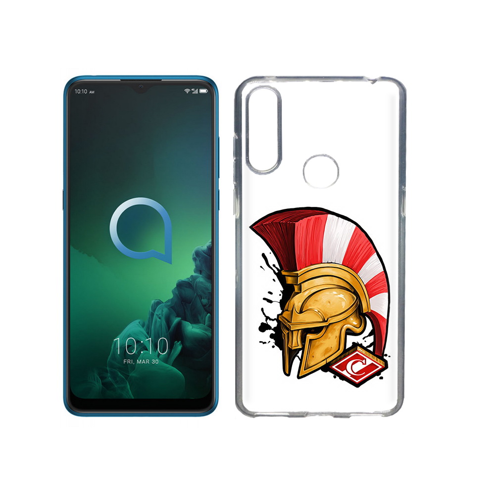 

Чехол MyPads Tocco для Alcatel 3X ФК спартак шлем (PT227136.670.185), Прозрачный, Tocco
