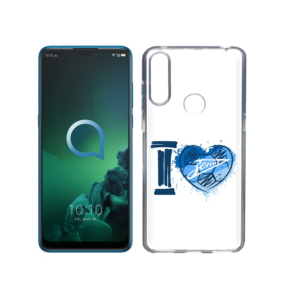 

Чехол MyPads Tocco для Alcatel 3X ФК я люблю зенит (PT227136.670.186), Прозрачный, Tocco