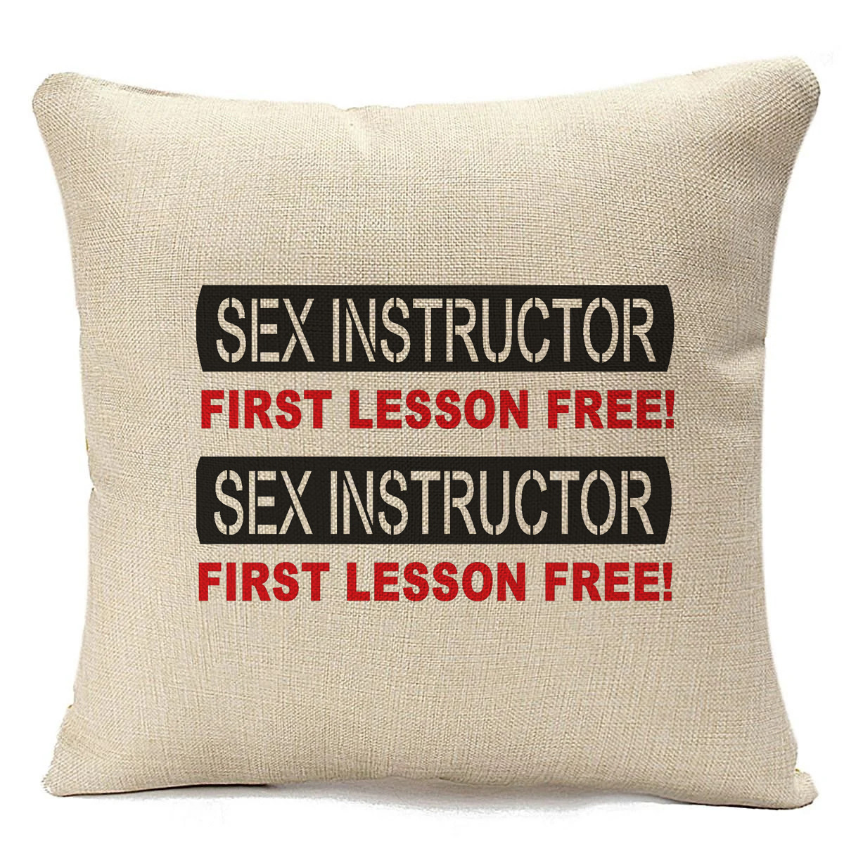 фото Подушка бежевая coolpodarok sex instructor first lesson free!
