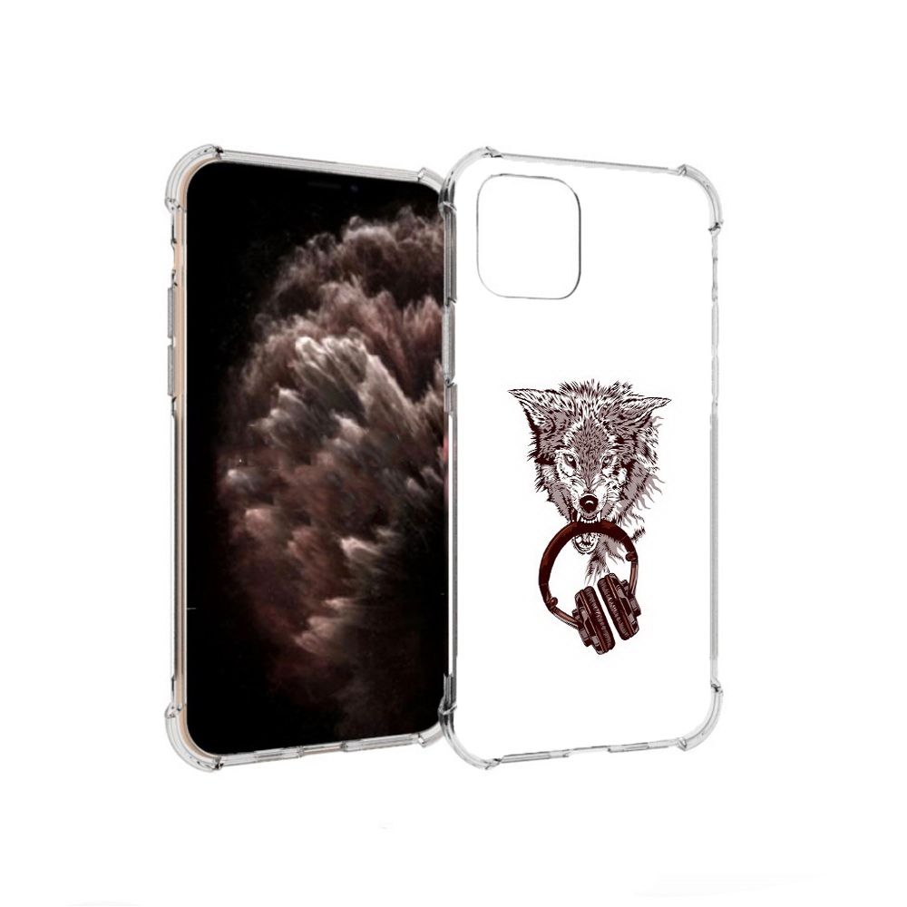 

Чехол MyPads Tocco для Apple iPhone 11 Pro дикий волк, Прозрачный, Tocco