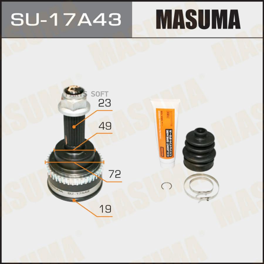 

ШРУС наруж. ком/кт MASUMA su17a43