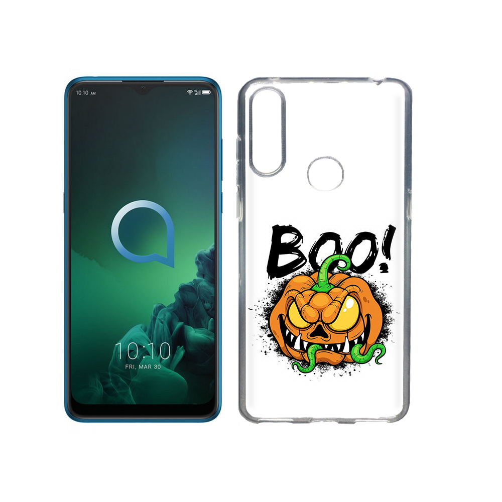 

Чехол MyPads Tocco для Alcatel 3X Хэллоуин бу (PT227136.670.193), Прозрачный, Tocco