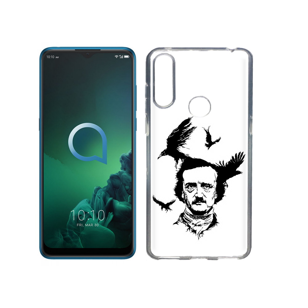 

Чехол MyPads Tocco для Alcatel 3X Эдгар Аллан черно белый (PT227136.670.204), Прозрачный, Tocco