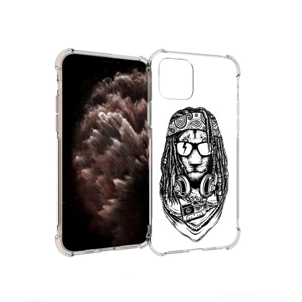 

Чехол MyPads Tocco для Apple iPhone 11 Pro дреды льва, Прозрачный, Tocco