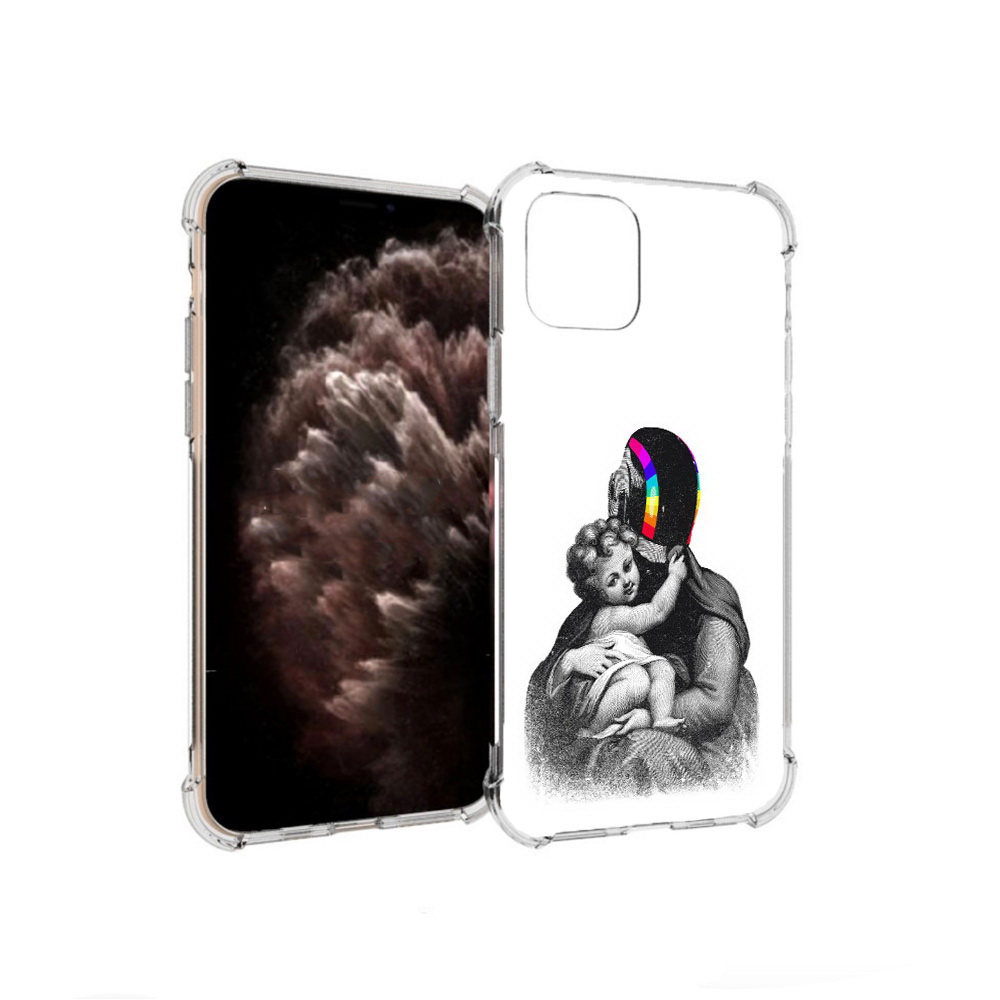 

Чехол MyPads Tocco для Apple iPhone 11 Pro защитник в шлеме, Прозрачный, Tocco