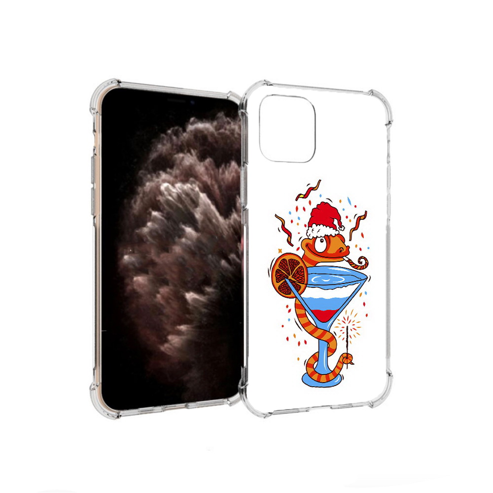 

Чехол MyPads Tocco для Apple iPhone 11 Pro змейка, Прозрачный, Tocco