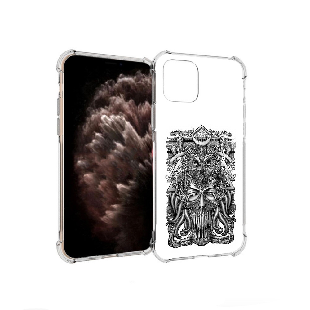 

Чехол MyPads Tocco для Apple iPhone 11 Pro зубастая сова, Прозрачный, Tocco