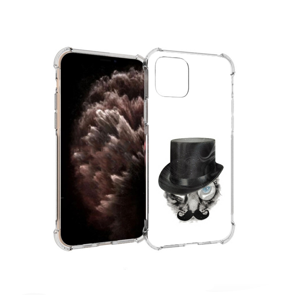

Чехол MyPads Tocco для Apple iPhone 11 Pro интелегентный кот, Прозрачный, Tocco