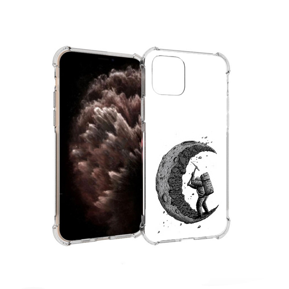 

Чехол MyPads Tocco для Apple iPhone 11 Pro камненная луна, Прозрачный, Tocco
