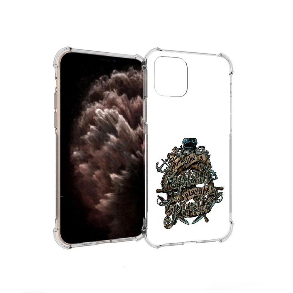 

Чехол MyPads Tocco для Apple iPhone 11 Pro капитан пиратов, Прозрачный, Tocco