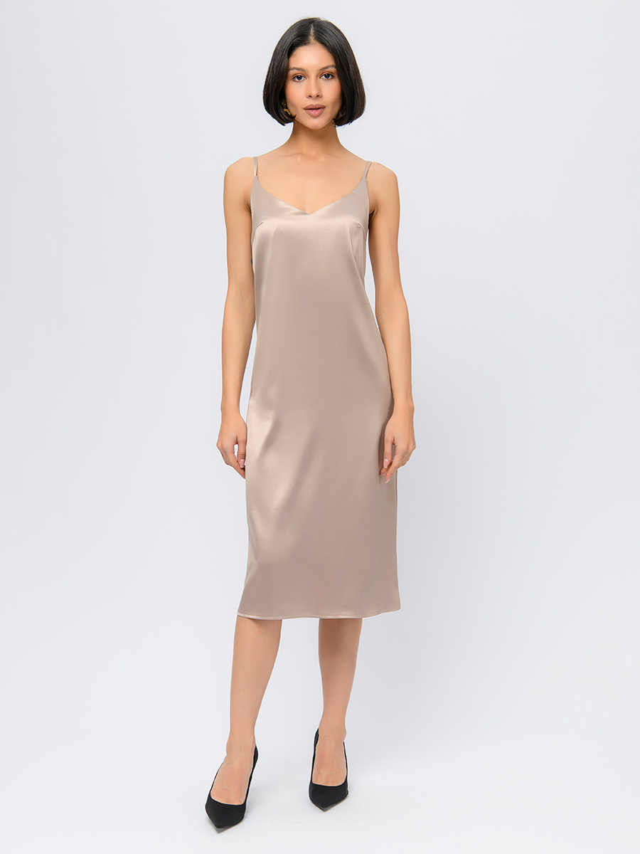 

Платье женское 1001dress 0102504BG бежевое 40 RU, Бежевый, 0102504BG