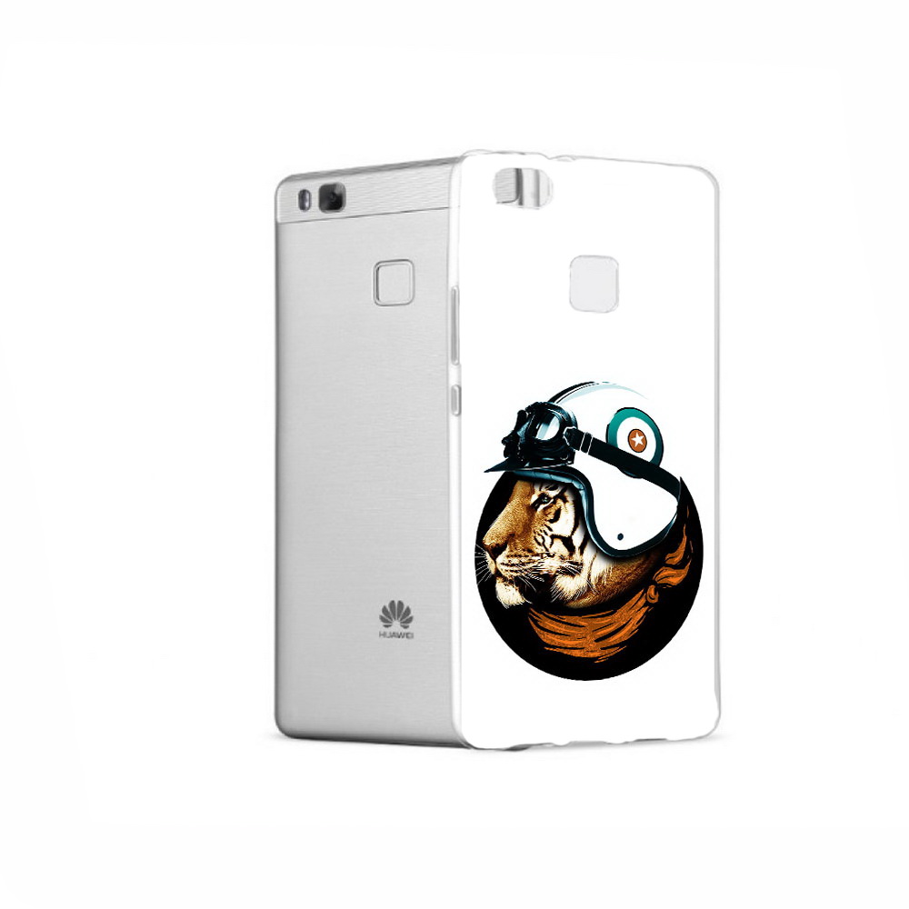 Чехол MyPads Tocco для Huawei P9 Тигр в шлеме