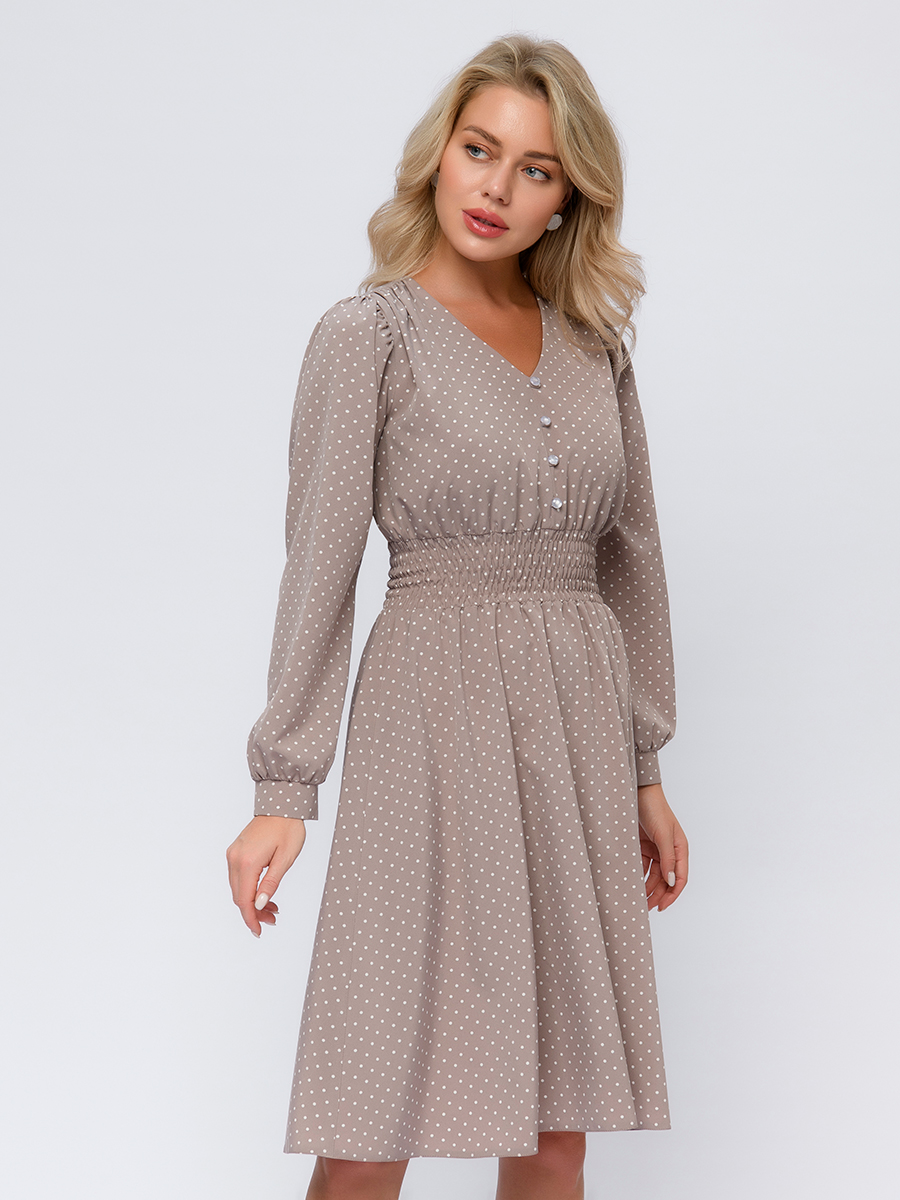 

Платье женское 1001dress 0102908BG бежевое 58 RU, Бежевый, 0102908BG