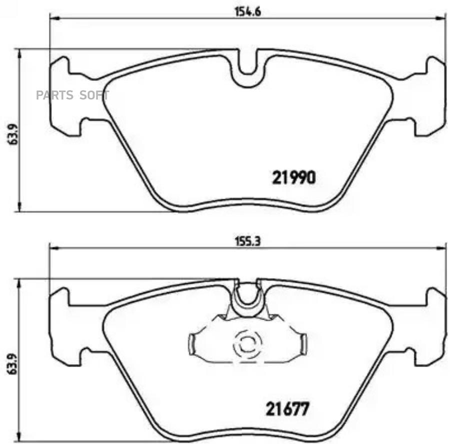 

Тормозные колодки brembo дисковые P06065