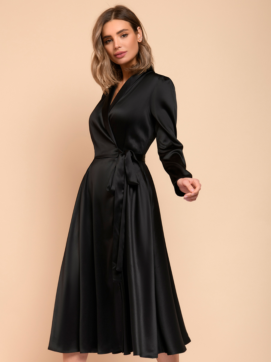 

Платье женское 1001dress 0102373BK черное 54 RU, Черный, 0102373BK