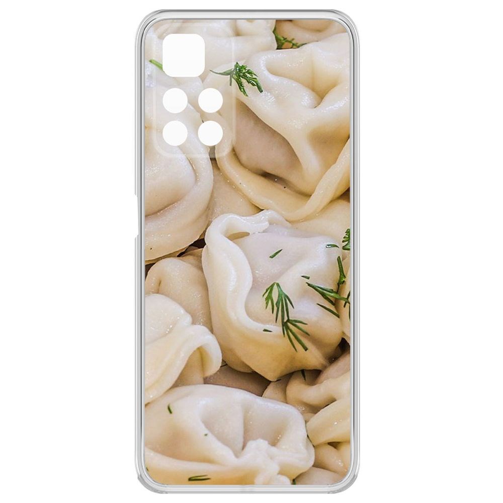 

Чехол-накладка Krutoff Clear Case Пельмешки для Xiaomi Redmi Note 11, Прозрачный