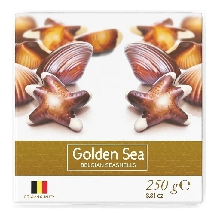 

Конфеты Golden Sea ракушки с ореховой начинкой 250 г
