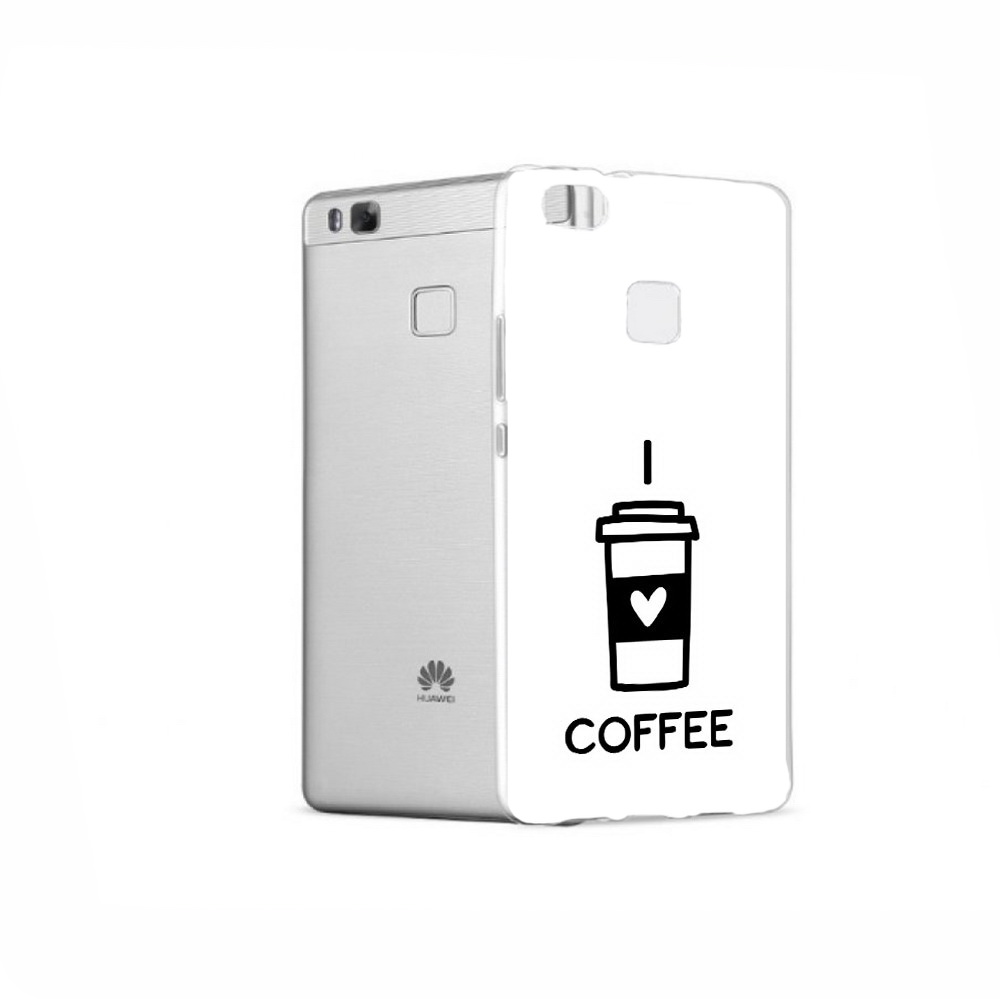

Чехол MyPads Tocco для Huawei P9 Я люблю кофе, Прозрачный, Tocco