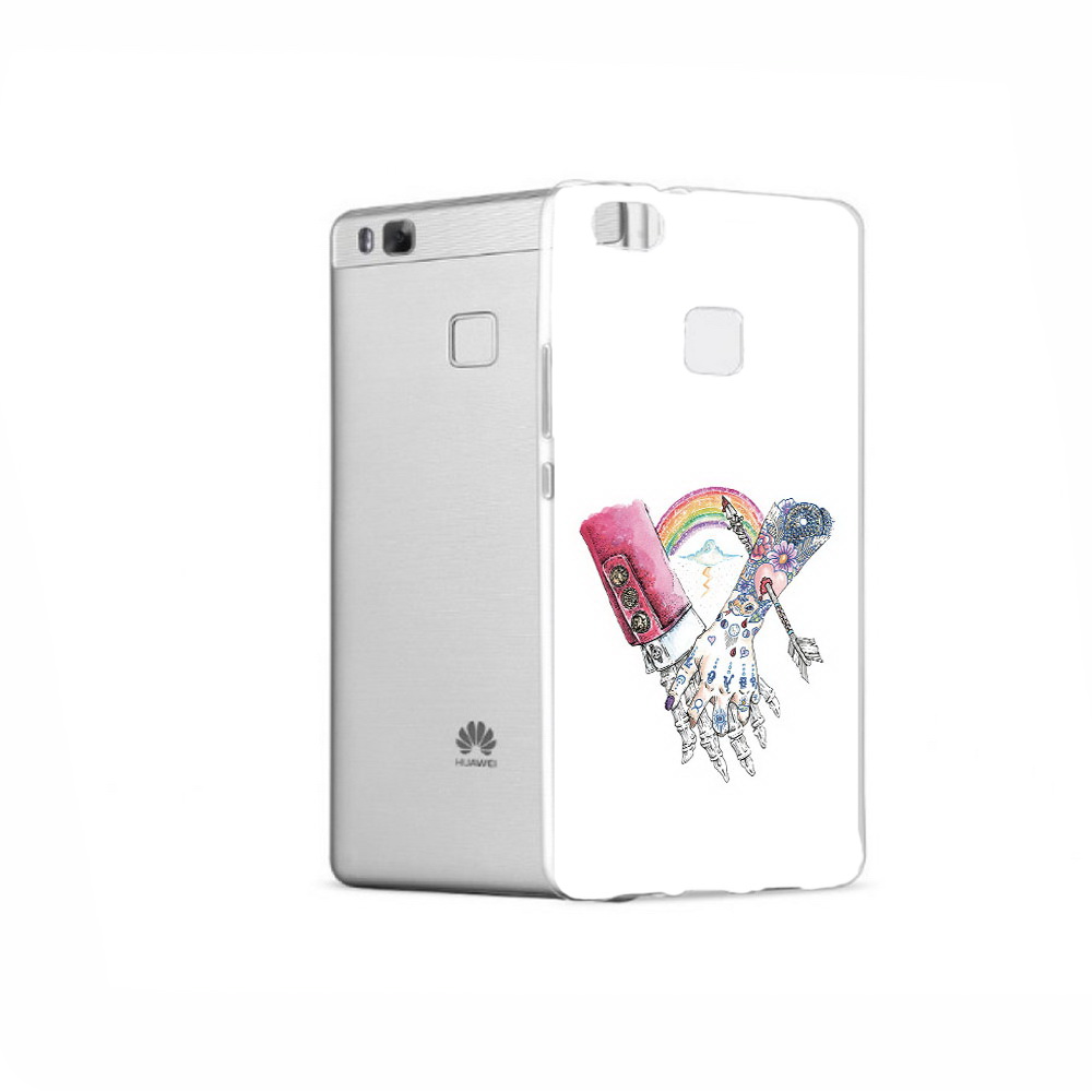 

Чехол MyPads Tocco для Huawei P9 абстракция руки в татуировках, Прозрачный, Tocco