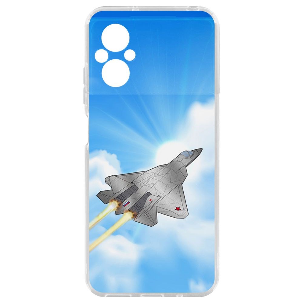 

Чехол-накладка Krutoff Clear Case СУ-57 для Poco M5, Прозрачный
