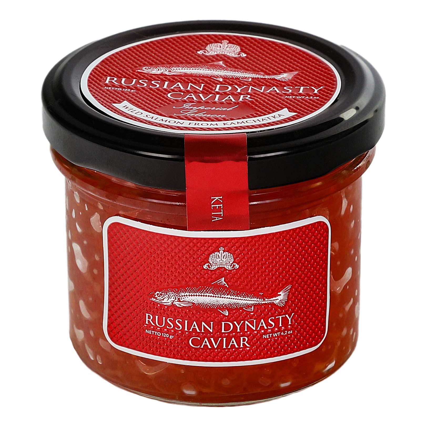 Икра кеты красная Russian Dynasty Caviar в растительном масле 120 г