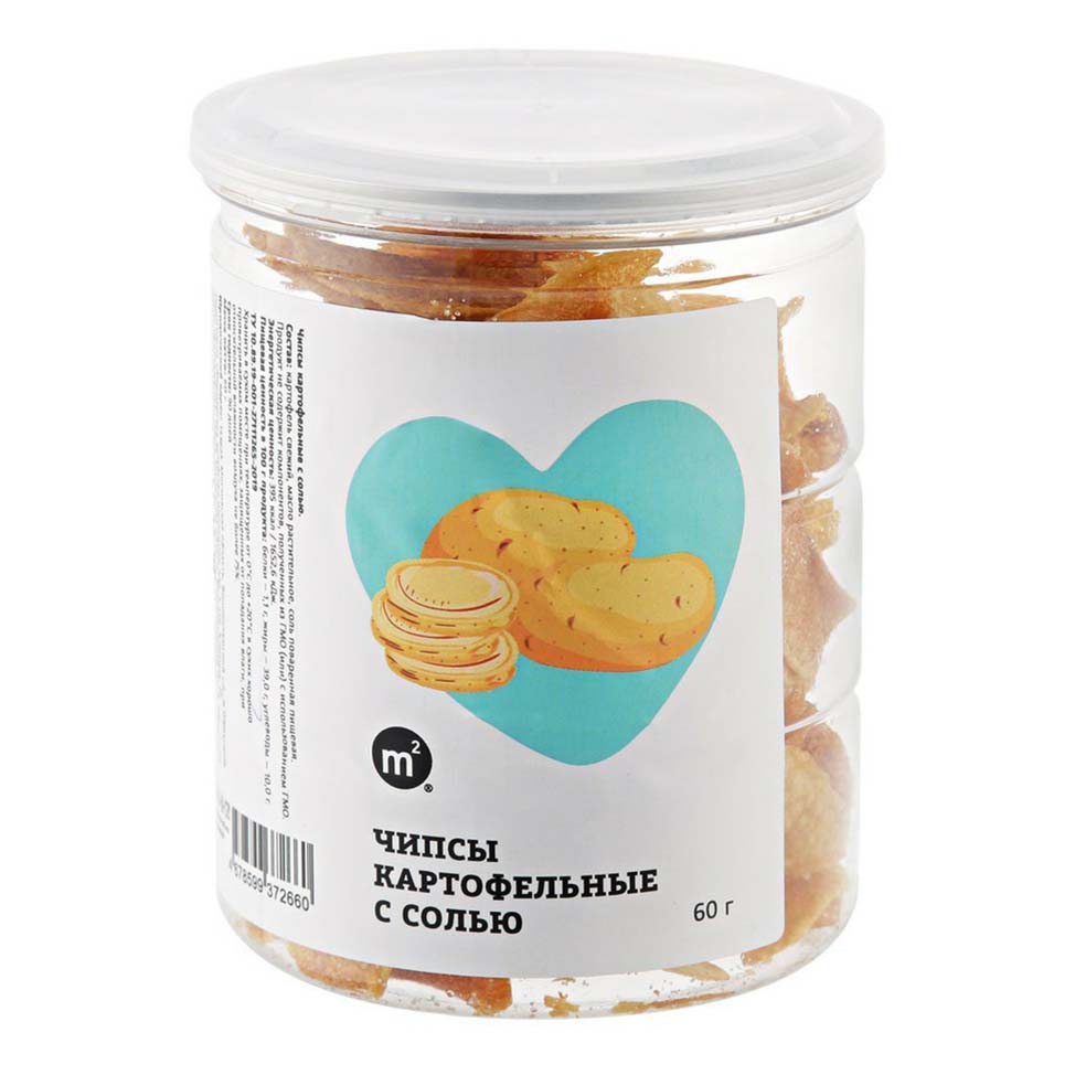 

Чипсы картофельные М2 с солью 60 г