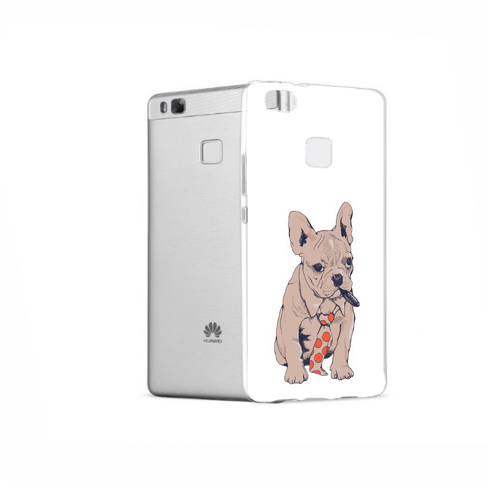 

Чехол MyPads Tocco для Huawei P9 бульдог с сигарой, Прозрачный, Tocco