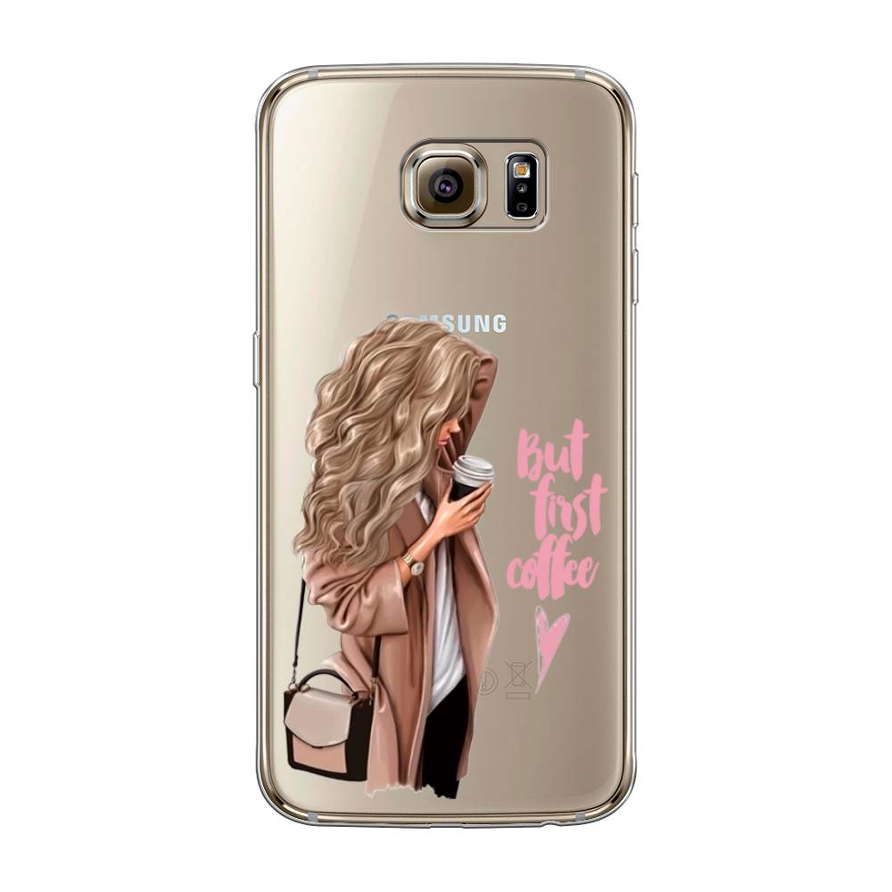 

Чехол Awog "Девушка с кофе" для Samsung Galaxy S6