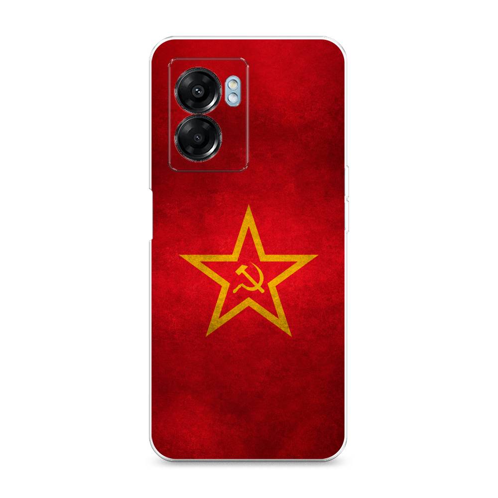 фото Силиконовый чехол "красное знамя" на oppo a57 5g awog