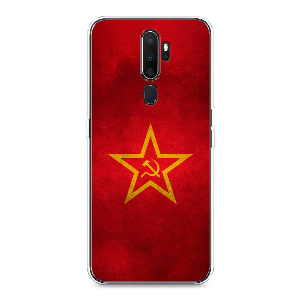 фото Силиконовый чехол "красное знамя" на oppo a9 (2020) awog