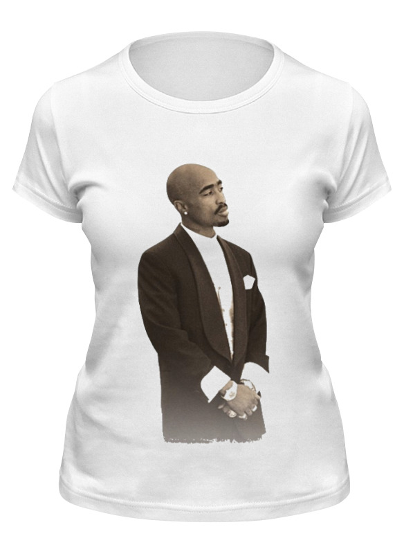 

Футболка женская Printio 2pac shakur белая XL, Белый, 2pac shakur